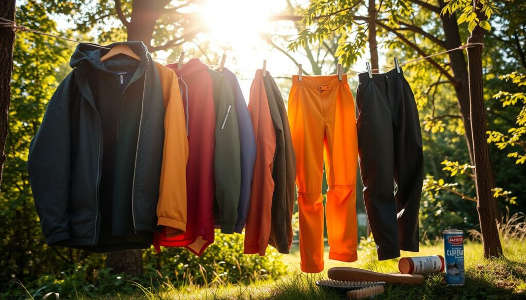 Outdoorbekleidung pflegen
